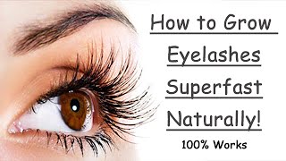 How to Grow Eyelashes Fast Naturally Thicker Longer at Home [upl. by Odawa567]