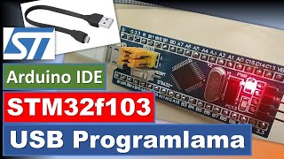 STM32F103 USB Programlama [upl. by Idnew]