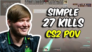 s1mple 2714 wdupreehampSnappi vs FACEIT Ranked Mirage Nov 06 2024  CS2 POV [upl. by Nnahs]