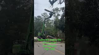 Sennebogen clean up after Hurricane Helene in Augusta GA [upl. by Namlas725]