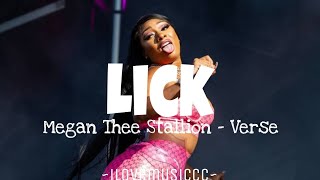 Megan Thee Stallion  Lick Verse  Lyrics [upl. by Naed644]