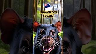 Tasmanian Devil Sounds shorts  Tasmanian Devil Screams 🇦🇺 [upl. by Eeryn]