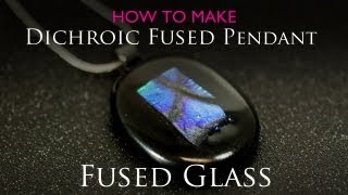 Dichroic Fused Pendant in Microwave Kiln [upl. by Moht]