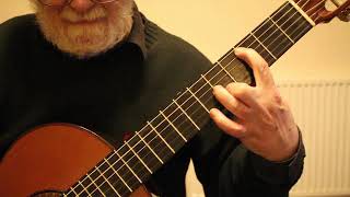 Recuerdos De La Alhambra by F Tarrega Guitar Tutorial Part One [upl. by Ahtnahc]