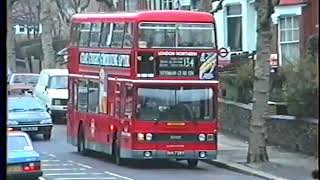 Leyland Titans at work in North London in 1990 [upl. by Ainitsirk714]