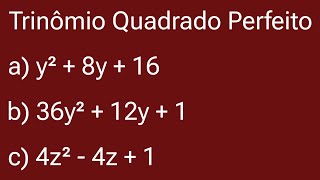 🚀 TRINÔMIO QUADRADO PERFEITO [upl. by Caton]