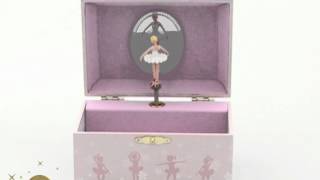 Coffret à bijoux musical Ballerine pointes rose  Trousselier  Berceaumagiquecom [upl. by Ayanahs]