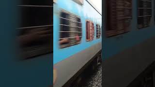 Karnavati Express Overtaking Saurashtra Janta at Sanjan Station indianrailways westernrailways [upl. by Neumark]