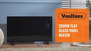 VonHaus 2000w glass panel heater [upl. by Rolando]