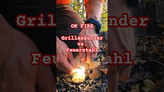 🔥 Endlich ON FIRE Anzündwolle vs Feuerstahl 🔥 feuer fire feuerstahl zunder tinder [upl. by Allicerp354]