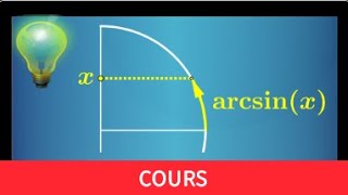 arcsinus • savoir lire arcsinx • formules du cours avec le cercle trigonométrique • prépa mpsi [upl. by Imtiaz]