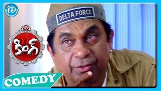 Brahmanandam Back To Back Funny Scenes  King Movie  Telugu [upl. by Docia972]