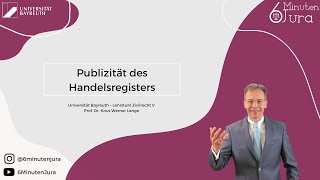 Publizität des Handelsregisters [upl. by Rolat]