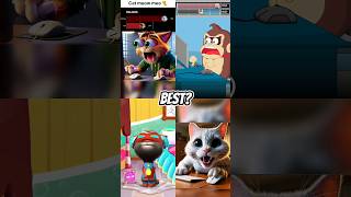 Bunny vs Cat Speed Click Contest Part 2 shorts funny memes [upl. by Ciredor]