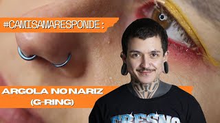 camisamaresponde Curiosidades sobre piercing no nariz  Argola em G [upl. by Ylliw12]