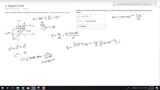 PHY 184  Chapter 29  Question 4 [upl. by Latrell72]