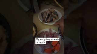 My ingredients for the soup is ready viralvideo africanfood cooking foodie youtubeshorts [upl. by Bravar]