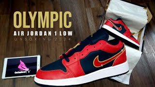 Unboxing 2024 Air Jordan 1 Low OLYMPIC [upl. by Nicholson]