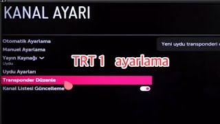 Trt 1 frekans ayarlama LG trt 1 ayarlama trt1 [upl. by Ahtennek330]