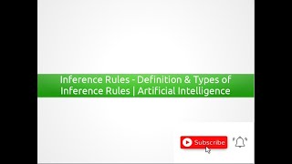 Inference Rules  Definition  Types of Inference Rules [upl. by Ahsinam]