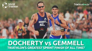 One of the greatest triathlon sprint finishes ever [upl. by Eelano]