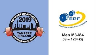 European Open Masters and Junior Bench Press Championships 2019  Men M3M4 [upl. by Bethanne]