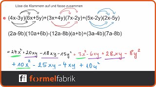 Terme Klammer mal Klammer lange Aufgabe – Training Nr 16 [upl. by Lladnew]