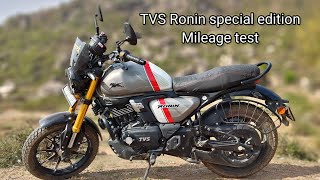 TVS Ronin Special Edition Mileage Test bike tvsronin225 tvs bikelover rider royalenfield bike [upl. by Holna]