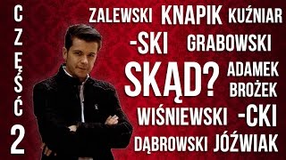 Skąd się wzięło Twoje nazwisko Cz 2  Polimaty 68 [upl. by Baird]