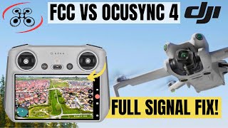 How to FIX BAD Range  FCC Hack VS DJI Ocusync 4 Signal Test [upl. by Lunette]