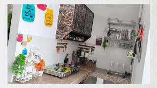 Finally 🤭 Heres My New Kitchen Makeover  Mai Apne Flat Me Shift Ho gyiiiiii 🥳🥳 [upl. by Anierdna]