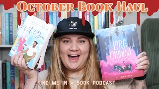 Mini Episode 11 OCTOBER BOOK HAUL [upl. by Martica549]