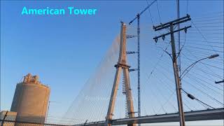 Gordie Howe Bridge American Tower Closeup October 2024 Update La Joya Gardens [upl. by Isbella]