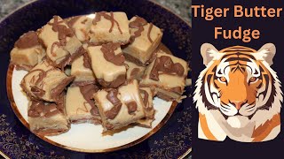 Tiger Butter Fudge Recipe [upl. by Anelat]