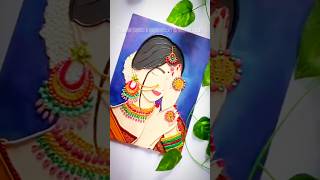 How to draw a girl on Clay Art 🎨  clayart viralvideo shorts [upl. by Lirret]