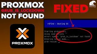 Error symbol grub is lockdown not found Upgrading Proxmox 6 to 7 [upl. by Lontson]