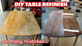 DIY  How to Refinish an Old Dining Table [upl. by Noeht]