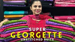 Super Georgette Unstitched Suits [upl. by Morice]