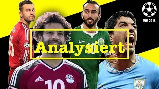 FIFA WM 2018 │Gruppenanalyse Gruppe A detailliert [upl. by Nimajaneb27]