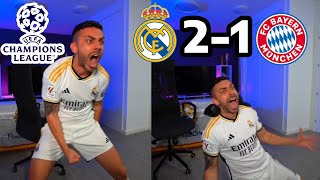 DjMaRiiO REACCIONA A REAL MADRID 21 BAYERN MÚNICH  SEMIFINAL VUELTA CHAMPIONS LEAGUE 2324 [upl. by Tullius]