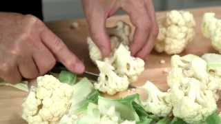 Kitchen Tips  How to Cut Cauliflower into Florets [upl. by Karas269]