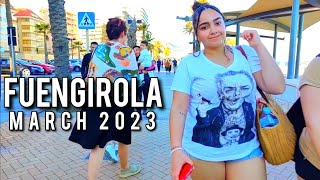 FUENGIROLA 🇪🇦 Bars amp Restaurants March 2023 Evening Walk Costa del Sol Spain 4K [upl. by Alyled717]