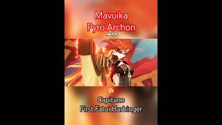 Mavuika Pyro Archon Vs Capitano First Fatui Harbinger  Clash of The Strongest  Genshin Impact 50 [upl. by Baiss]