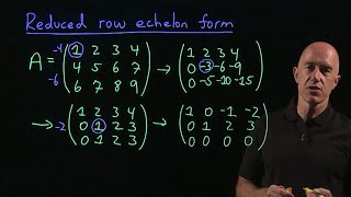 Reduced row echelon form  Lecture 11  Matrix Algebra for Engineers [upl. by Ayo793]