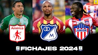 🔥FICHAJES Y SALIDAS LIGA BETPLAY 2024 Fichajes Junior  Millonarios  América  Nacional  Cali fpc [upl. by Nylhsoj350]