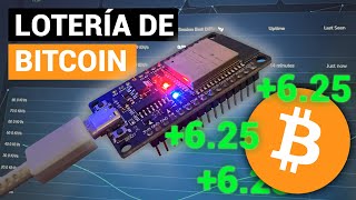 ¿Se puede GANAR 625 BITCOINS por 3€ ▷ Cómo minar SOLO con ESP32 [upl. by Rasec]