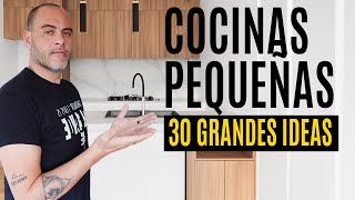 30 Ideas para COCINAS PEQUEÑAS y MODERNAS  Abel de González [upl. by Vilberg]