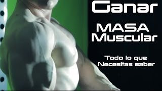 GANAR MASA MUSCULAR  TODO LO QUE NECESITAS SABER PARA MEJORAR TU MUSCULATURA [upl. by Kelwin]