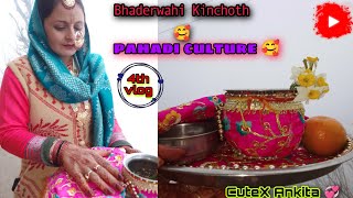 Bhaderwahi Kinchoth 🥰ll pahadi culture 🥀bhaderwahi function special function CutexAnkita [upl. by Lucy]