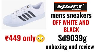 Sparx sneakers sd9039gsd0323g unboxing and review Off white and black [upl. by Adar]